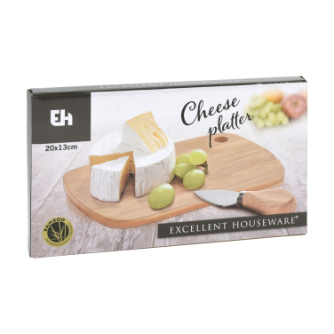 Logo trade promotional products picture of: Bamboo Cheese Platter 2-pcs