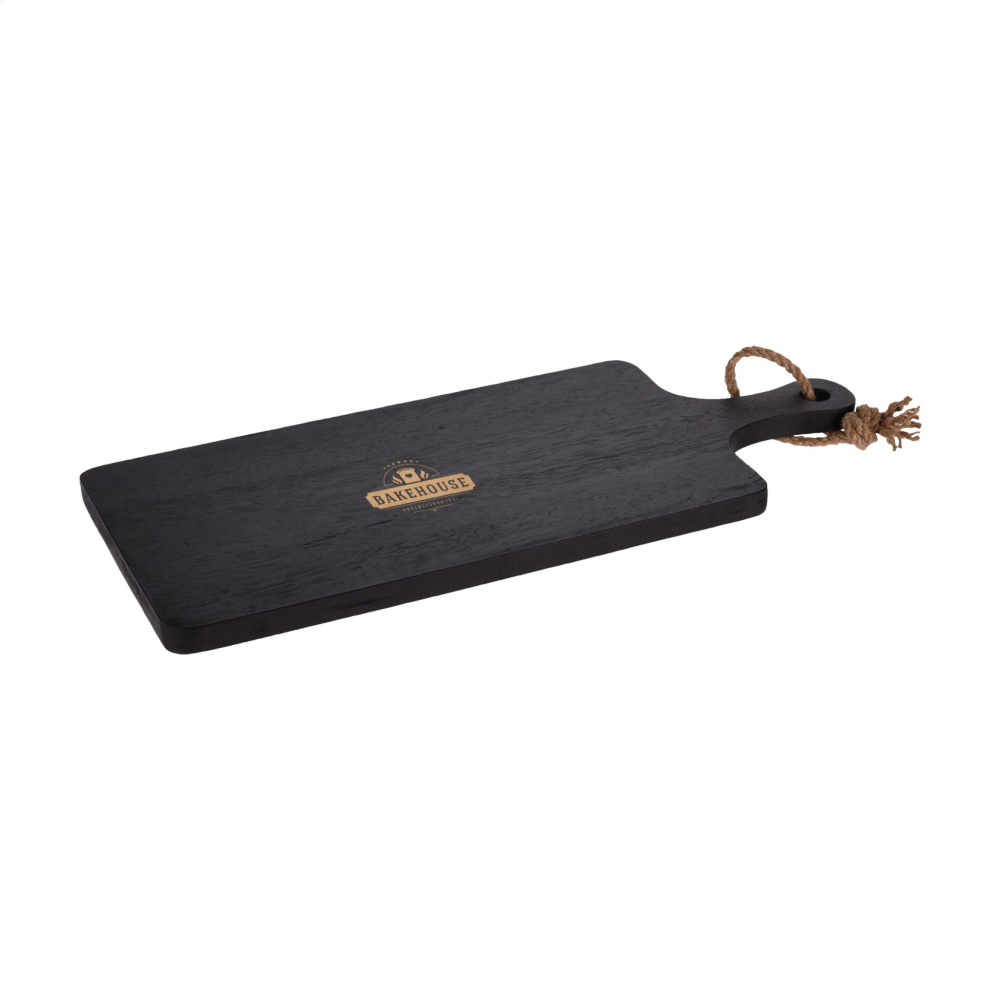 Logo trade promotional products image of: Black Board Rubberwood cutting board