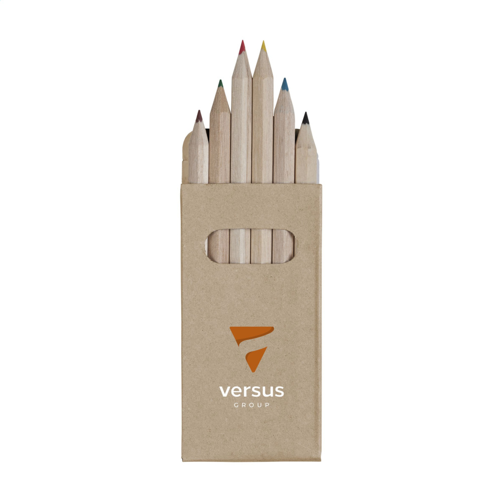 Logo trade promotional merchandise photo of: SixColour coloured pencils