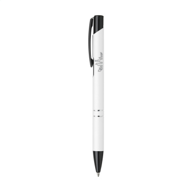 Logotrade promotional product image of: Ebony Rubberised pen