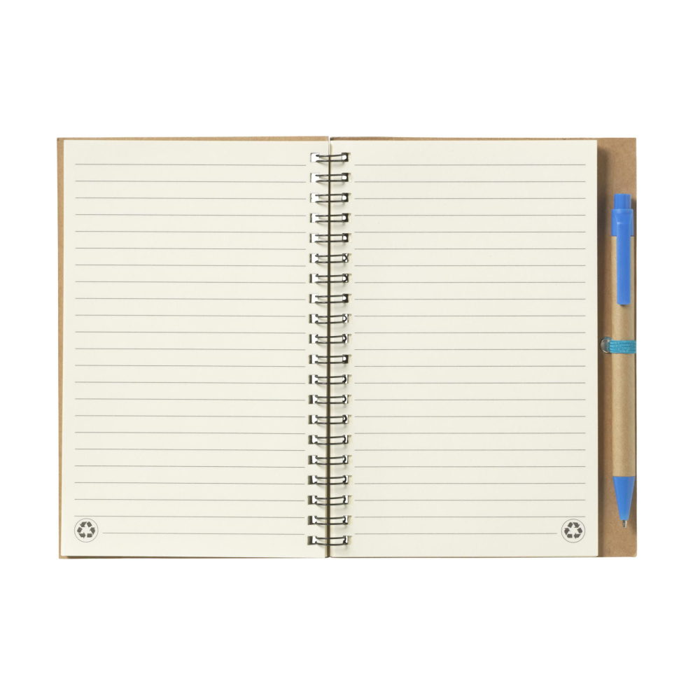 Logo trade promotional merchandise image of: Recycle Note-L Paper notebook