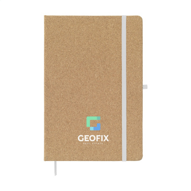 Logo trade business gifts image of: CorkNote A5 Paper notebook