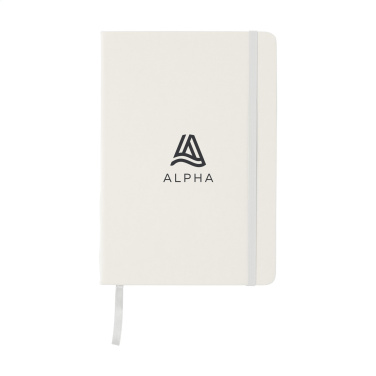 Logotrade promotional item image of: BudgetNote A5 Blanc Paper notebook