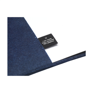 Logo trade promotional giveaways image of: Felty GRS RPET Paper Notebook A5