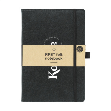 Logo trade promotional products picture of: Felty GRS RPET Paper Notebook A5