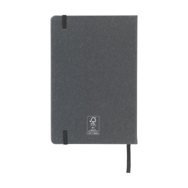 Logo trade corporate gifts image of: Montana Recycled Leather Paper Notebook A5