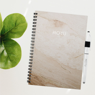 Logo trade business gift photo of: MOYU Erasable Stone Paper Notebook Custom SoftCover