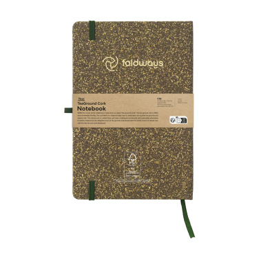 Logotrade advertising product picture of: TeaGround Cork Paper Notebook A5