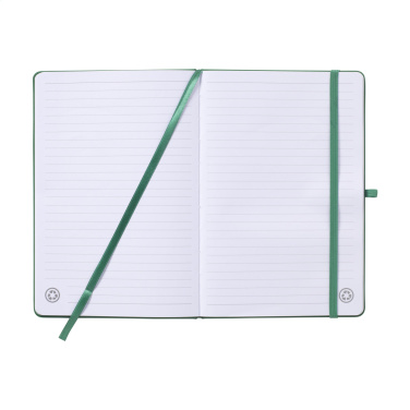 Logo trade promotional items picture of: Recycled GRS PU Paper Notebook A5