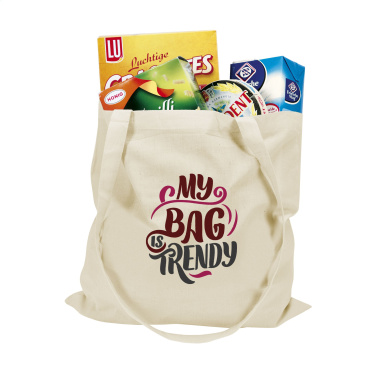 Logo trade promotional gifts image of: ShoppyBag (135g/m²) long handles cotton bag
