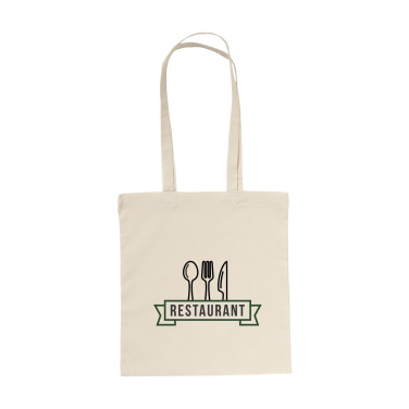 Logo trade corporate gifts image of: ShoppyBag (135g/m²) long handles cotton bag