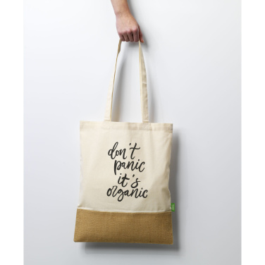 Logotrade promotional product picture of: Combi Organic Shopper (160 g/m²) bag