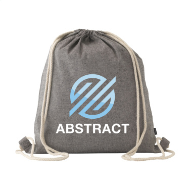 Logotrade promotional gift picture of: GRS Recycled Cotton PromoBag (180 g/m²) backpack