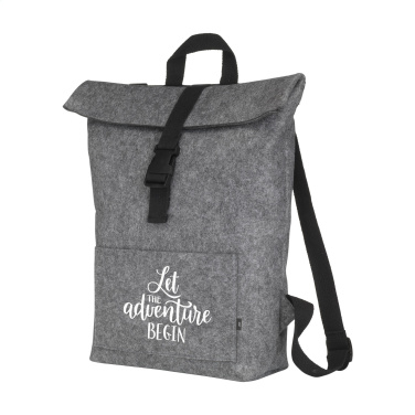 Logo trade business gifts image of: Nolan GRS RPET Felt backpack