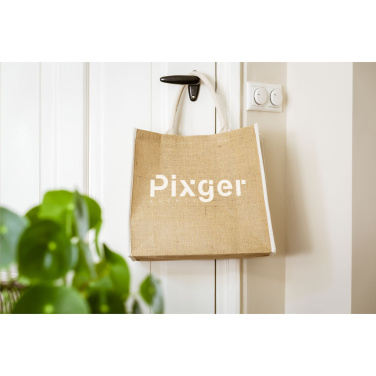 Logo trade promotional giveaways picture of: Gerona Jute Shopper bag