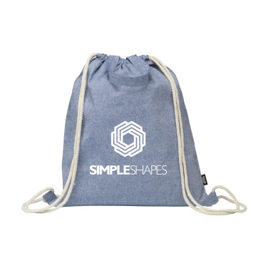 Logotrade promotional giveaway picture of: GRS Recycled Cotton PromoBag Plus (180 g/m²) backpack