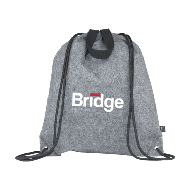 Logotrade promotional merchandise picture of: GRS RPET Felt PromoBag Plus backpack