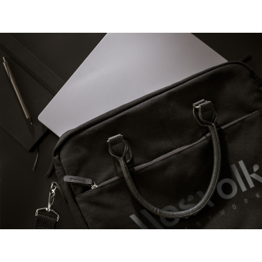 Logotrade corporate gift picture of: Denver Recycled Canvas 15.6-inch laptop bag