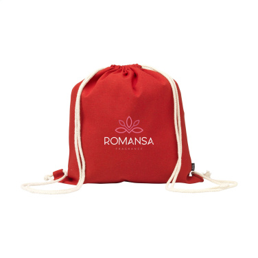 Logo trade corporate gifts picture of: PromoColour GRS Recycled Cotton Backpack (150 g/m²)