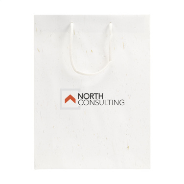 Logotrade promotional gift picture of: Leaf It Bag recycled with straw fibres (180 g/m²) L