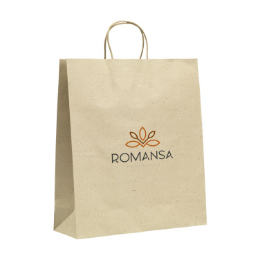 Logotrade corporate gift picture of: Leaf It Bag recycled grass paper (120 g/m²) XL