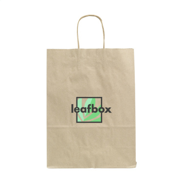 Logo trade advertising products picture of: Leaf It Bag Wide recycled grass paper (90 g/m²) M
