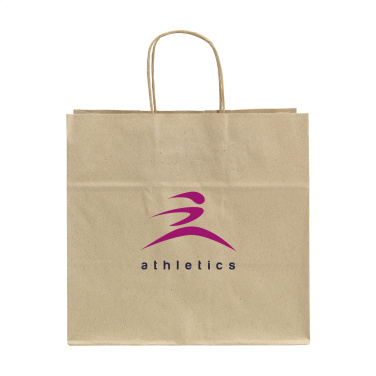 Logo trade promotional products image of: Leaf It Bag recycled grass paper (90 g/m²) L