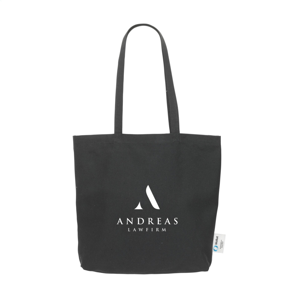 Logo trade promotional merchandise image of: Wolkat Rabat Recycled Textile Shopper