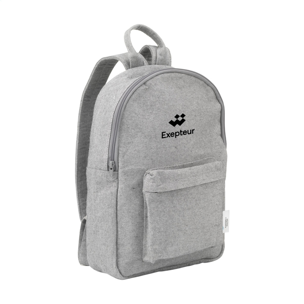 Logo trade promotional items image of: Wolkat Agadir Recycled Textile Backpack