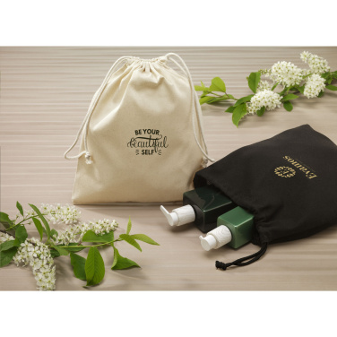 Logo trade promotional giveaways picture of: Gift Pouch GRS Recycled Cotton (150 g/m²) M