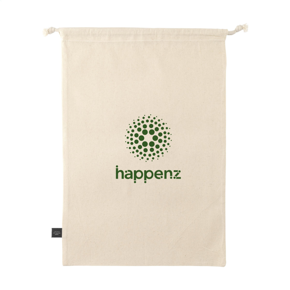 Logotrade corporate gifts photo of: Gift Pouch Natural GRS Recycled Cotton (150 g/m²) L