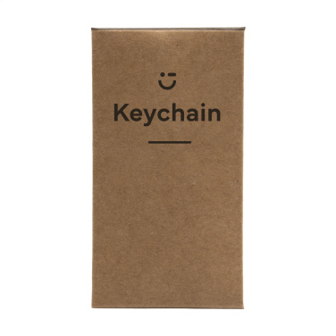 Logo trade business gift photo of: LeatherKey keyring