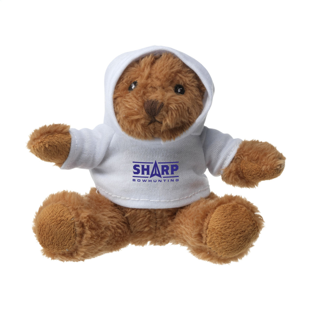 Logotrade promotional merchandise image of: HoodedBear bear cuddle toy
