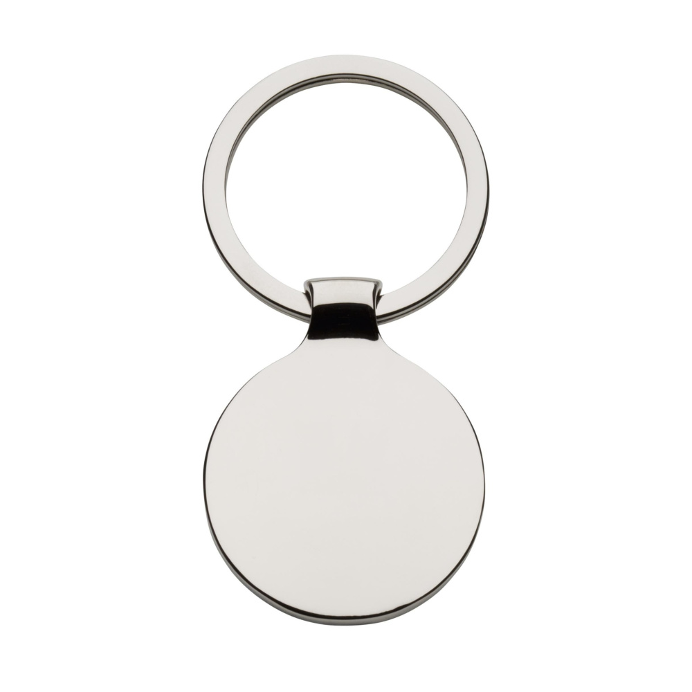 Logo trade promotional merchandise image of: KeyTag Circle keyring