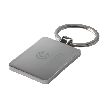 Logotrade promotional item picture of: Bamboo Key Rectangle keyring