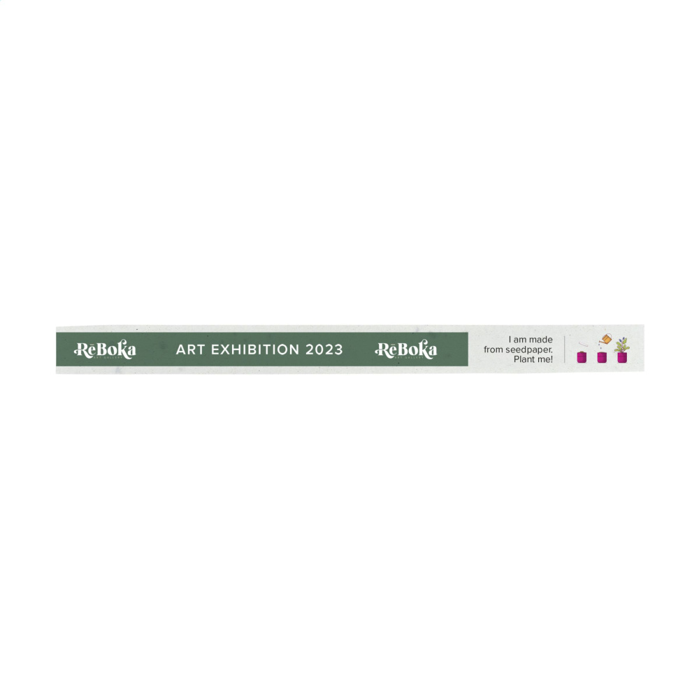 Logo trade promotional giveaways picture of: Seed Paper Festival Wristband
