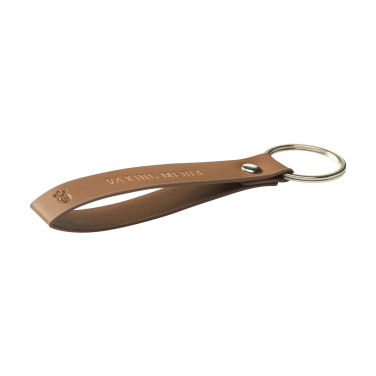 Logo trade promotional products image of: Vegan Pineapple Leather Keyring