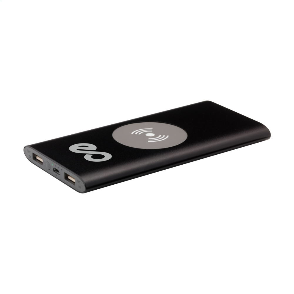 Logotrade promotional item picture of: Aluminium 8000 Wireless Powerbank wireless charger