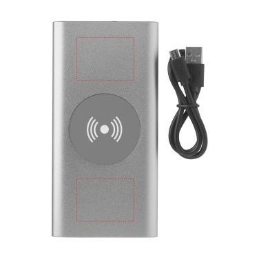 Logotrade promotional gift picture of: Aluminium 8000 Wireless Powerbank wireless charger