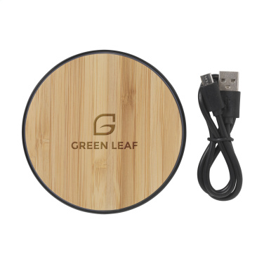 Logotrade corporate gifts photo of: Bamboo 10W Wireless Charger wireless fast charger