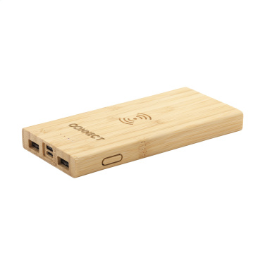 Logotrade advertising product picture of: Bamboo 8000 Wireless Powerbank wireless charger