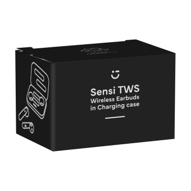 Logotrade promotional product image of: Sensi TWS Wireless Earbuds in Charging Case