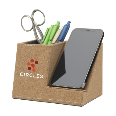Logo trade promotional items picture of: Ecork Pen Holder Wireless Charger