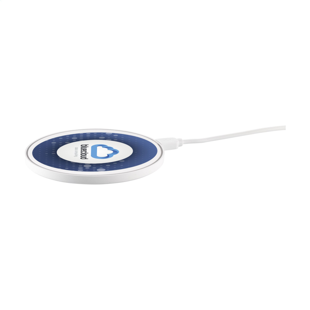 Logotrade promotional gift image of: Coil RCS Recycled Wireless Charger