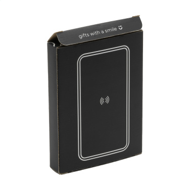 Logotrade advertising products photo of: Boru Bamboo RCS Recycled ABS Powerbank Wireless Charger