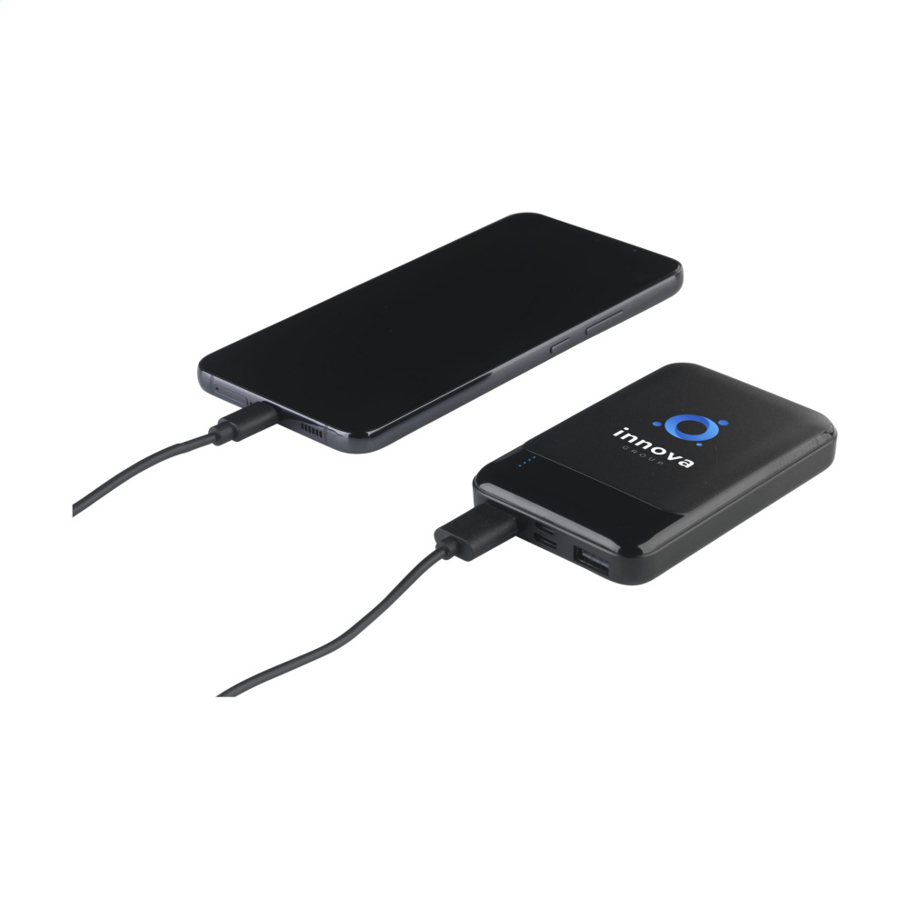 Logo trade advertising products picture of: Compact 5000 RCS Recycled ABS Powerbank
