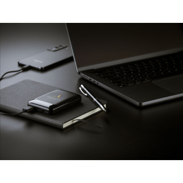 Logo trade promotional giveaways image of: Compact 5000 RCS Recycled ABS Powerbank