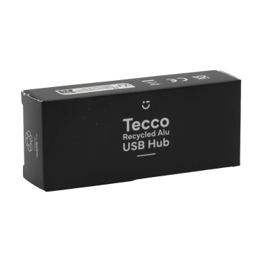 Logo trade promotional merchandise image of: Tecco GRS Recycled Alu USB Hub