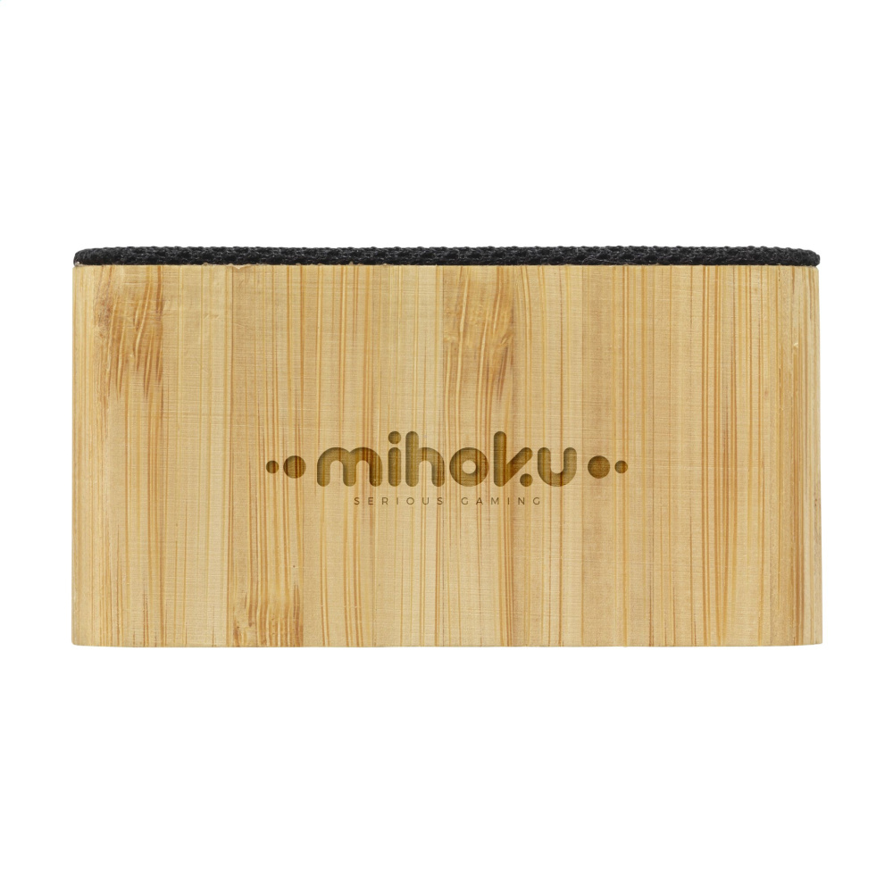 Logotrade promotional gift image of: Sonido 5W Bamboo wireless speaker
