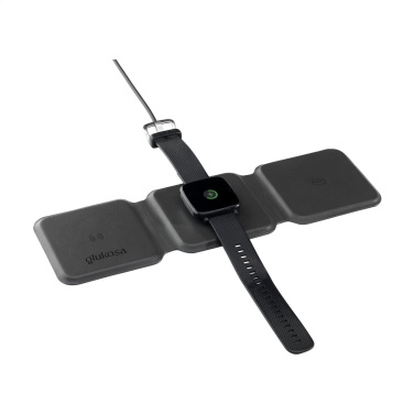 Logo trade corporate gift photo of: TriCharge RCS  Recycled PU Wireless Charger
